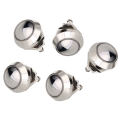 12mm Anti-Vandal Momentary Metal Push Button Switch Toggle Dome Top Chrome